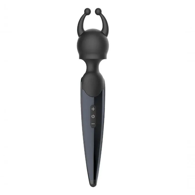 Vibrador Varinha Magic 10 Vibracoes Ombra - Lovetoys - Preto