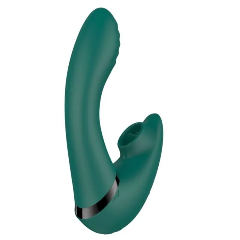 Vibrador Ponto G Com Estimulador Storm - Coleção Royal Lovetoys - Cor: Verde