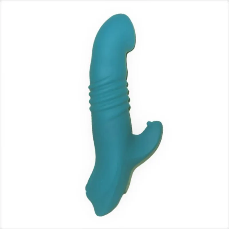 Vibrador Ponto G Com Estimulador Laila - Lovetoys - Cor: Verde