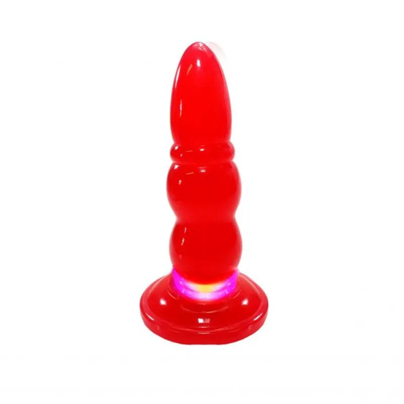 Plug Anal 17,5x4 Anelado Com Vibro Pisca - Absoloo