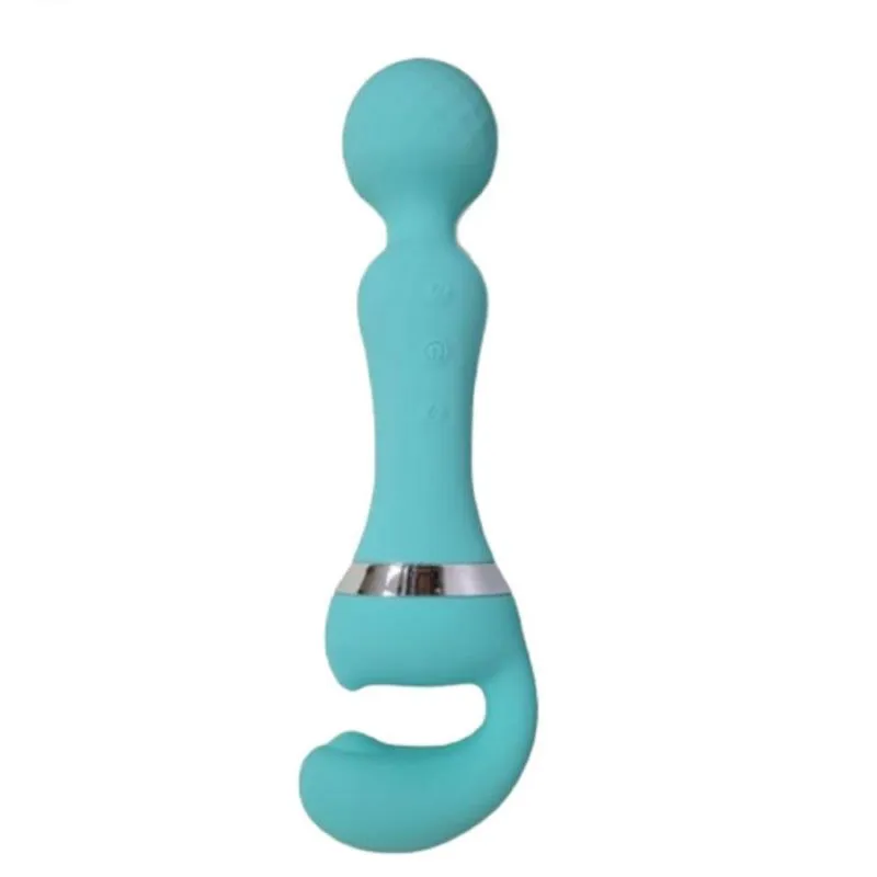 Vibrador Ponto E Estimulador De Clitóris 10 Vibrações Bernard- Lovetoys - Cor: Verde Água