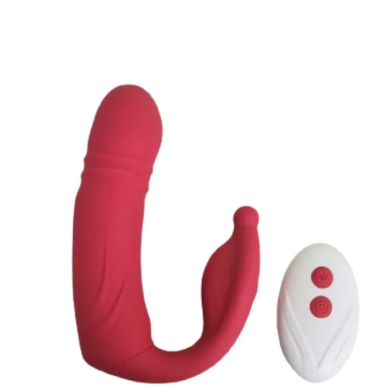 Vibrador E Estimulador Clitoriano Vai E Vem 9 Vibrações Siena - Coleção Lamour Lovetoys - Cor: Vermelho