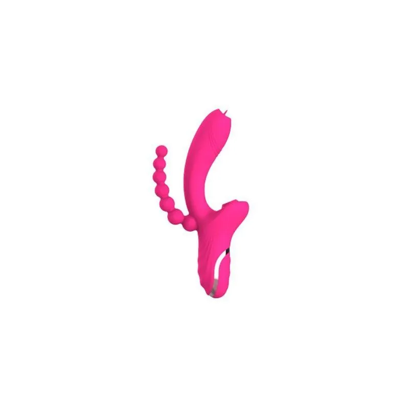 Vibrador Triplo 10 Vibrações Kim - Lovetoys - Cor: Pink