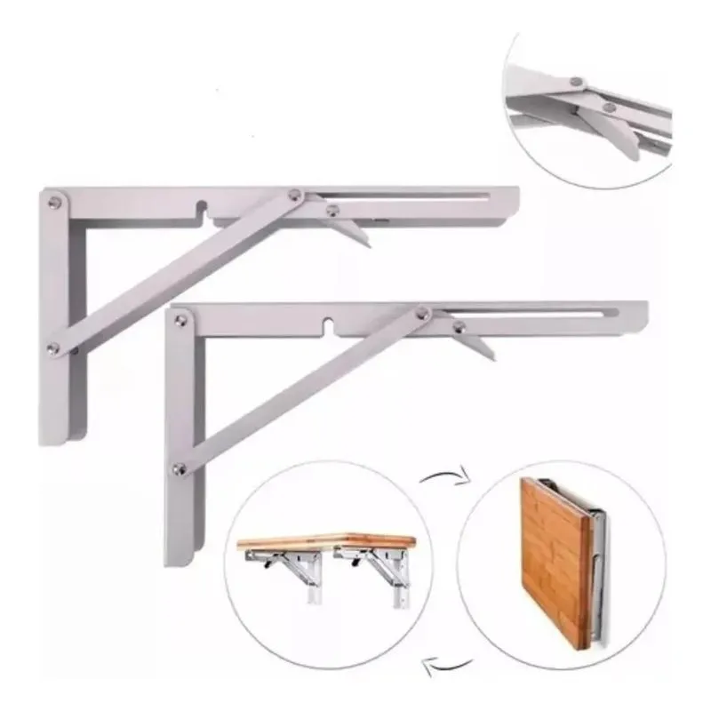 Suporte Mão Francesa Dobrável Retrátil Reforçada 30cm Rrf