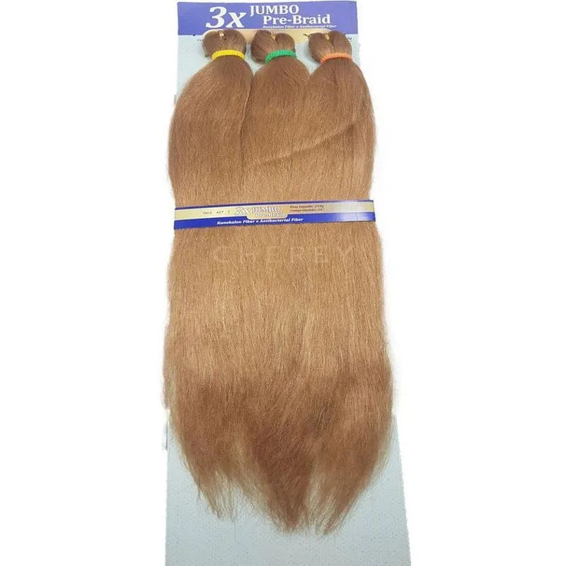 Cabelos Jumbo Pré Braid Fibra Sintética 210g Tranças Box