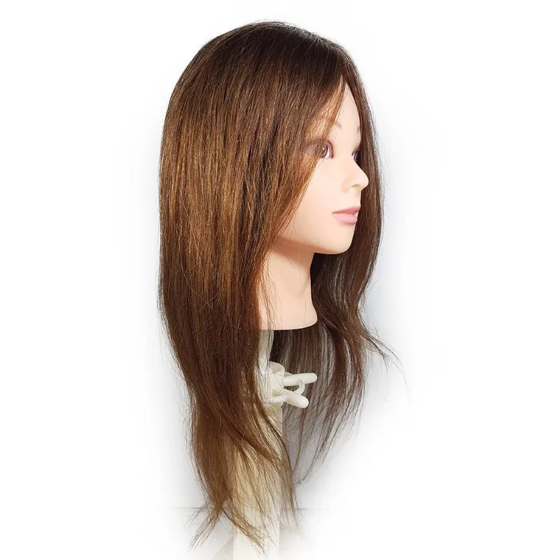 Cabeça De Manequim Cherey Natural Ch 40cm - Com Suporte