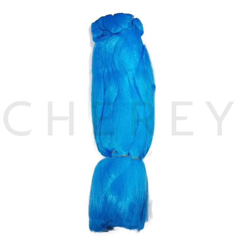 Cabelos Super Jumbão 330g Sintética Tranças Box Braids Azul