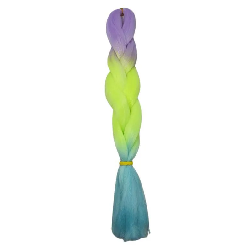 Cabelo Super Jumbão Fluorescente Fibra Sintética 100g