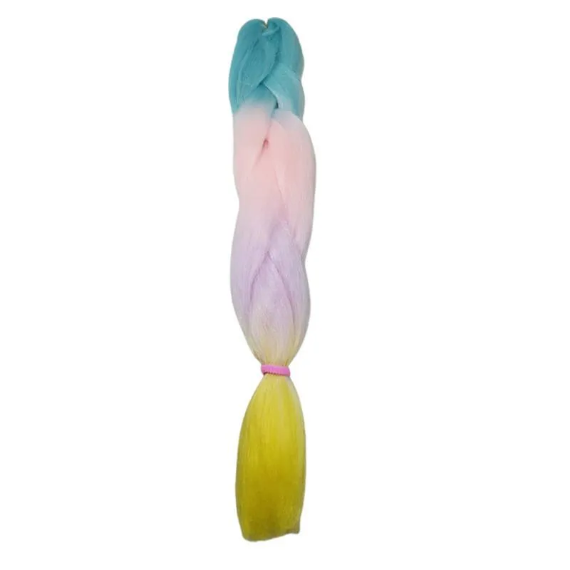 Cabelo Super Jumbão Fluorescente Fibra Sintética 100g
