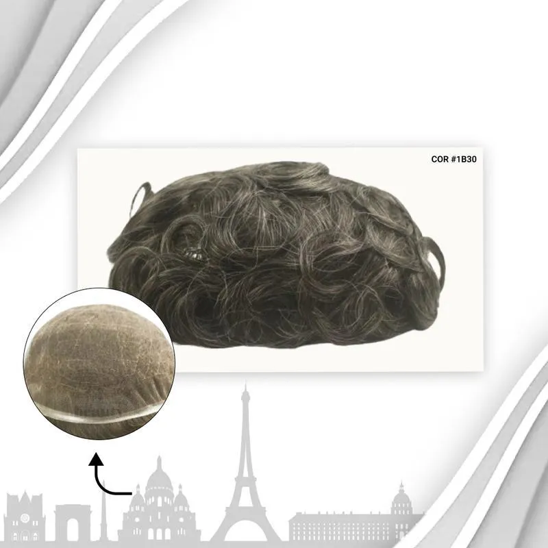 Protese Capilar Full Lace Masculina Francesa (20x25)