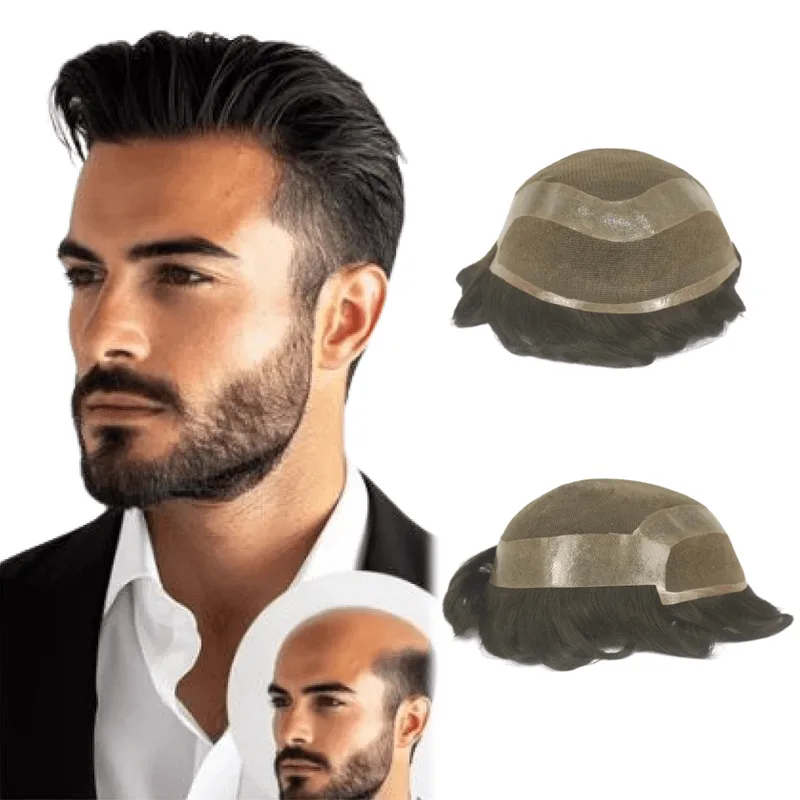Protese Capilar Hibrida Masculina Hollywood (20x25)