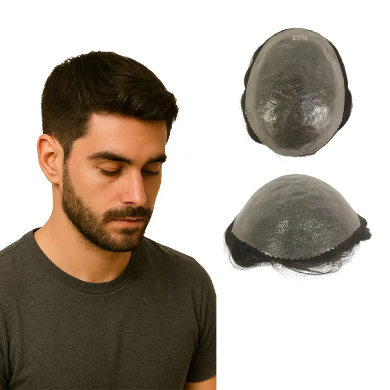 Protese Capilar Masculina Nó - Base Micropele Gustavo - (15x20)