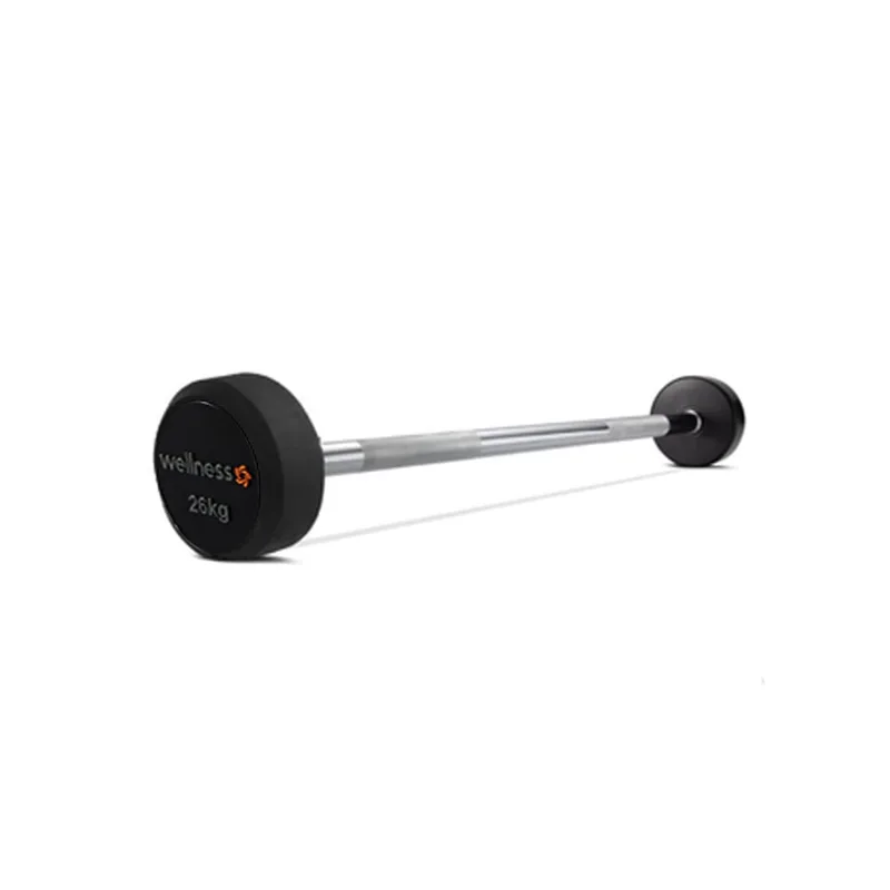 Barra Reta Emborrachada Deluxe 1,20 M De 26 Kg Wellness – WK129 WK129