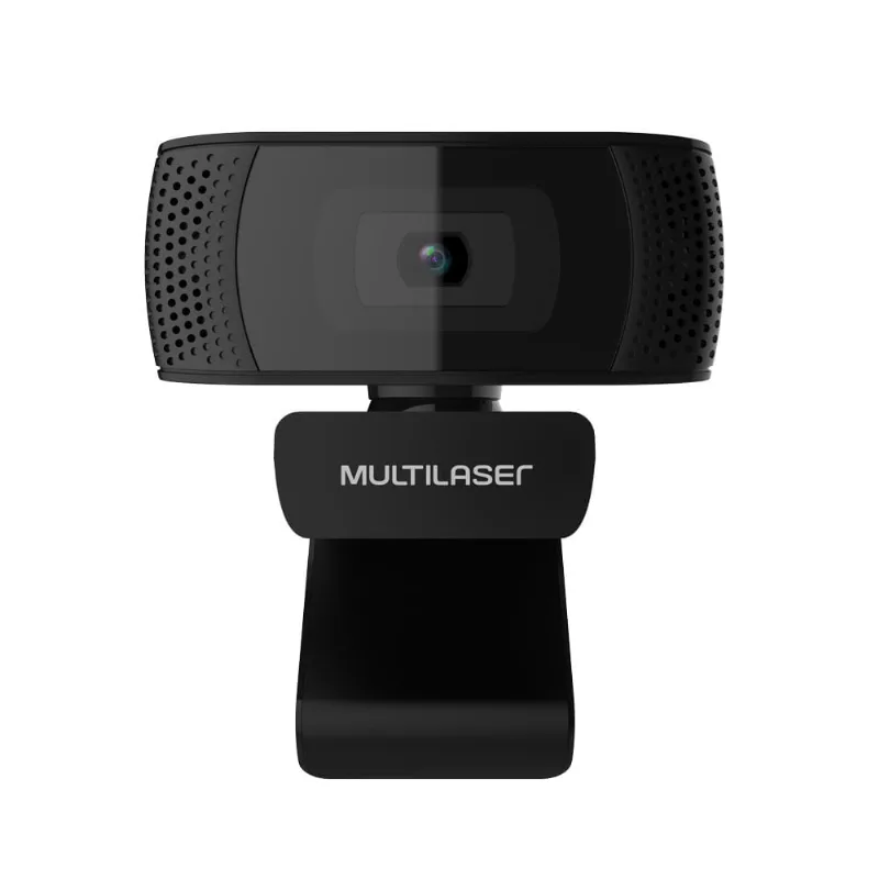 Webcam PlugEPlay 1080P MIC USB 4K Photos Preto - WC050 WC050