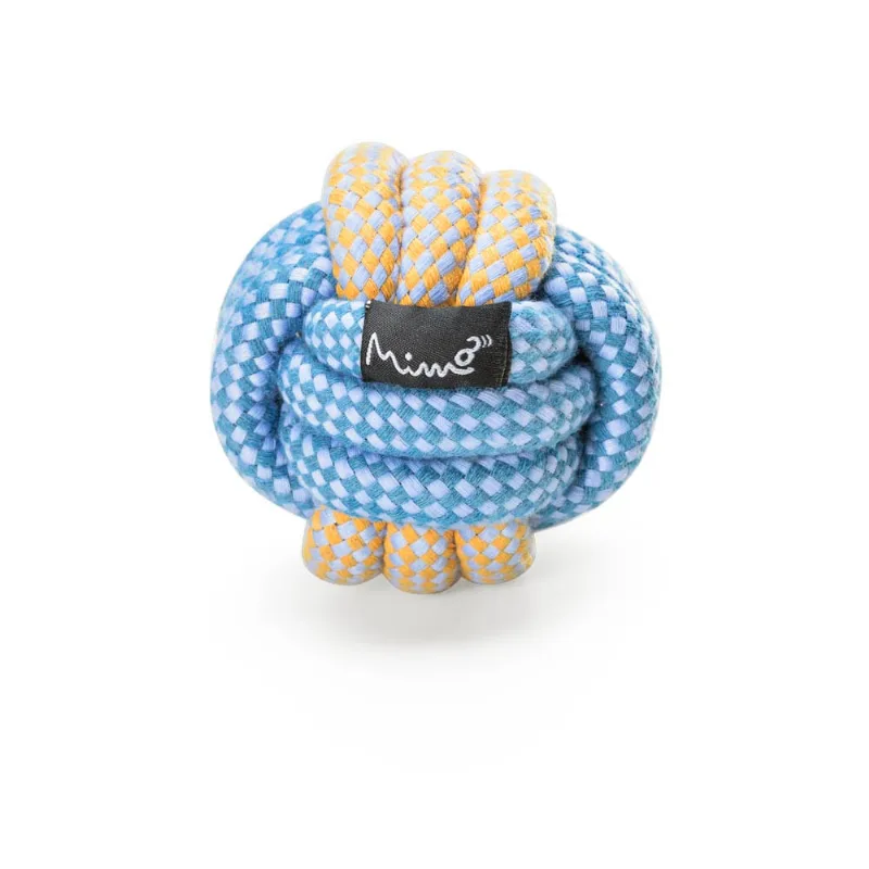Brinquedo Para Pet Bolinha De Corda Tam. M Azul Mimo - PP102 PP102