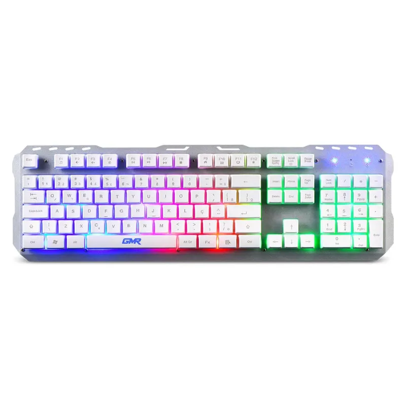 Teclado Base Metálica LED Rainbow GK300 - TC259 TC259