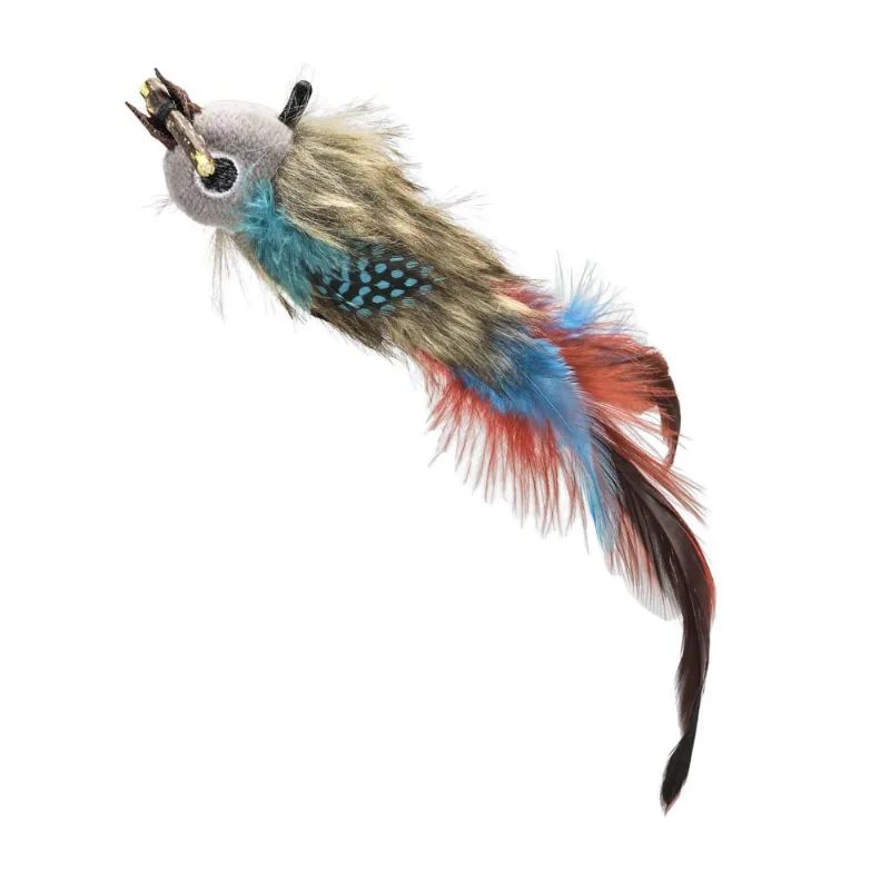 Brinquedo de Penas Para Gatos Feather Fish Azul Mimo - PP228 PP228