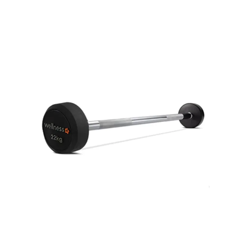 Barra Reta Emborrachada Deluxe 1,20m de 22Kg - WK147 WK147