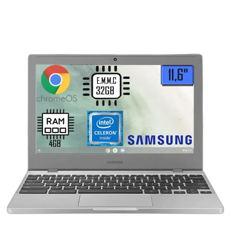 Chromebook Samsung Celeronn4020 4Gb 32Gb E.Mmc 11,6 Hd