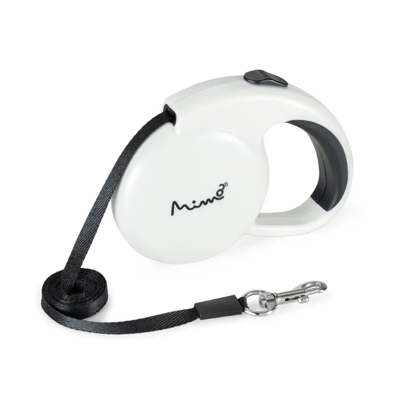 Guia Retrátil Mimo Conceito Runner Emborrachada Fita 3m até 8kg (PP) Preto - PP030 PP030