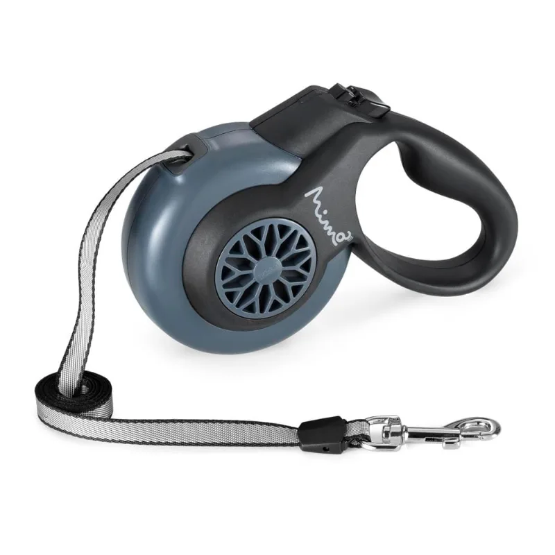 Guia Retrátil Mimo Smart Walk Sistema ABS Emborrachada Fita 5 Metros até 12kgs (P) - Preto - PP037 PP037