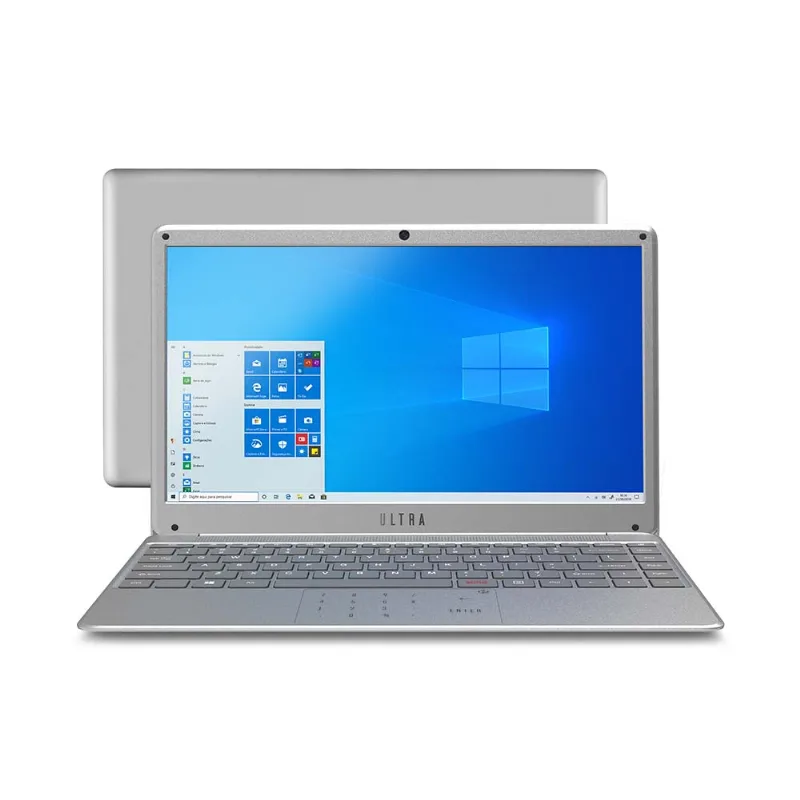 Notebook Ultra, com Windows 10 Home, Processador Intel Core i3, Memória 4GB RAM e 120GB SSD, Tela 14,1 Pol. Full HD, Prata - UB420 UB420
