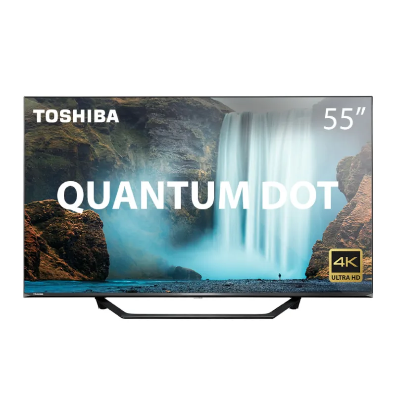 Smart TV 4K 55" Toshiba Quantum TB001 3 HDMI 2 USB Preta