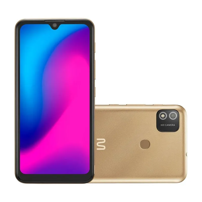 Smartphone Multilaser G 2 4G 32GB Tela HD 6.1 pol. Dual Chip 2GB RAM Câmera 8MP + 5MP Android 11 - Dourado - P9155 P9155