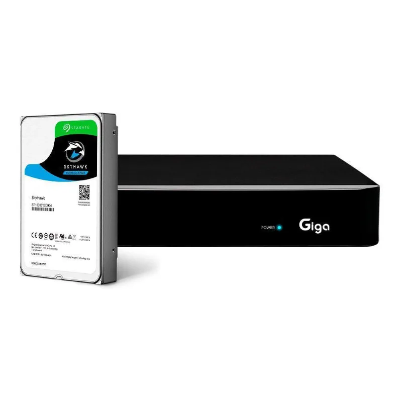 Gravador De Vídeo Digital 1080n 8 Canais Hd 1tb Preto