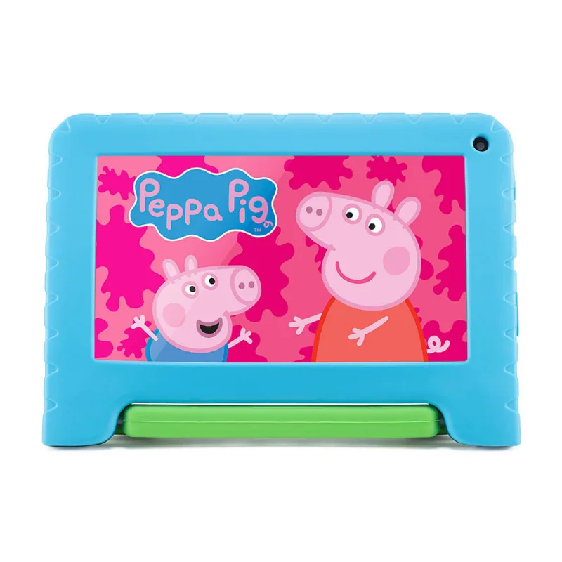 Tablet Multilaser Peppa Pig com Controle Parental 32GB + Tela 7 pol + Case + Wi-fi + Android 11 (Go edition) + Processador Quad Core - Preto - NB375