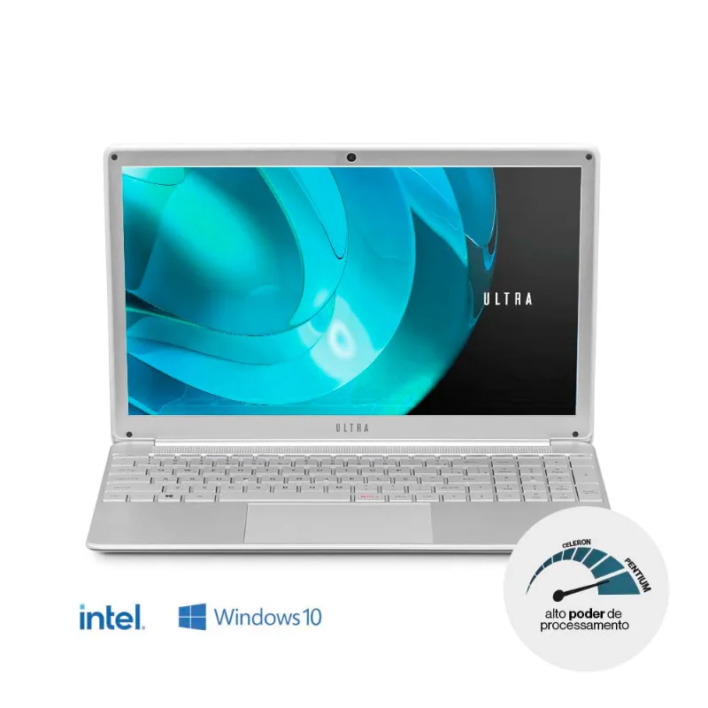 Notebook Ultra, Intel Core i5, 8GB RAM, 240GB SSD, Windows 10 Home, 15,6 Pol. Full HD, Prata - UB522 UB522