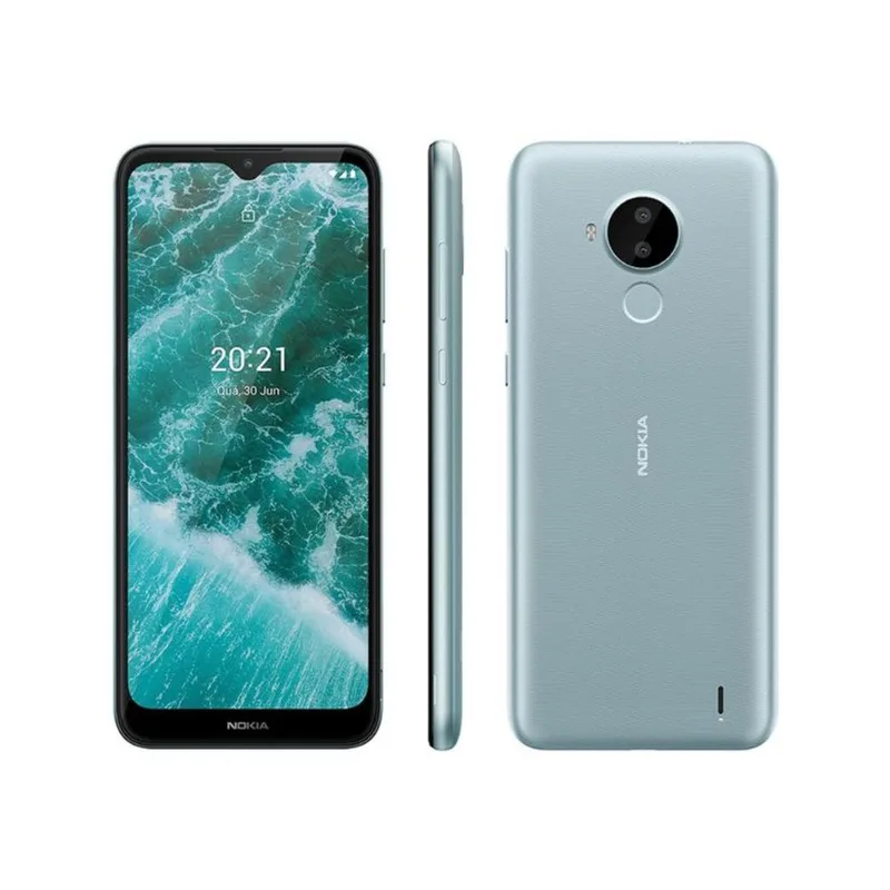 Smartphone Nokia C30 64GB Branco 4G Octa-Core 2GB RAM 6,82” Câm. Dupla + Selfie 5MP Dual Chip