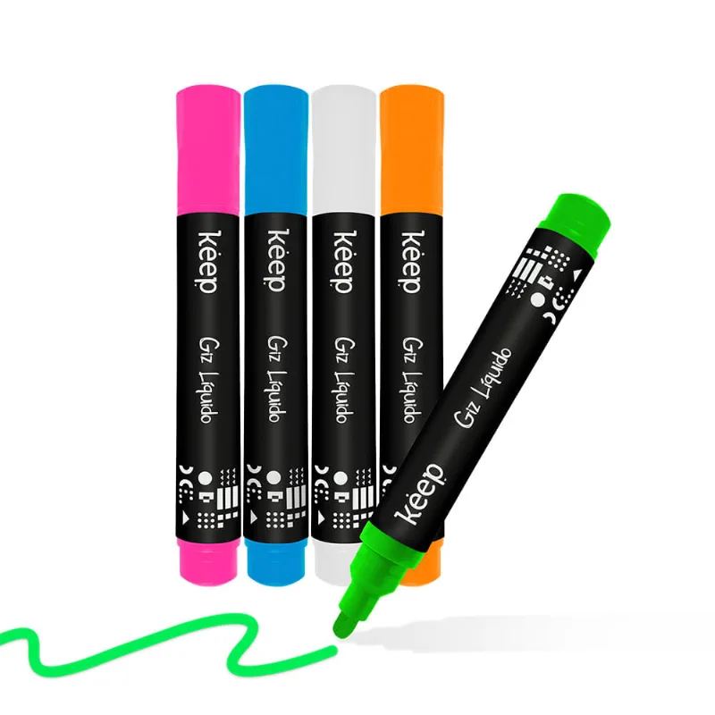 Giz Líquido 4.5mm com 5 Cores Keep - MR052 MR052