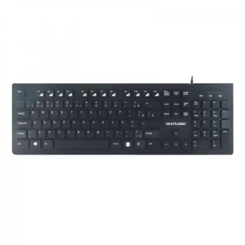 Teclado Teclas Chocolate Com Fio Multimidia Usb Preto