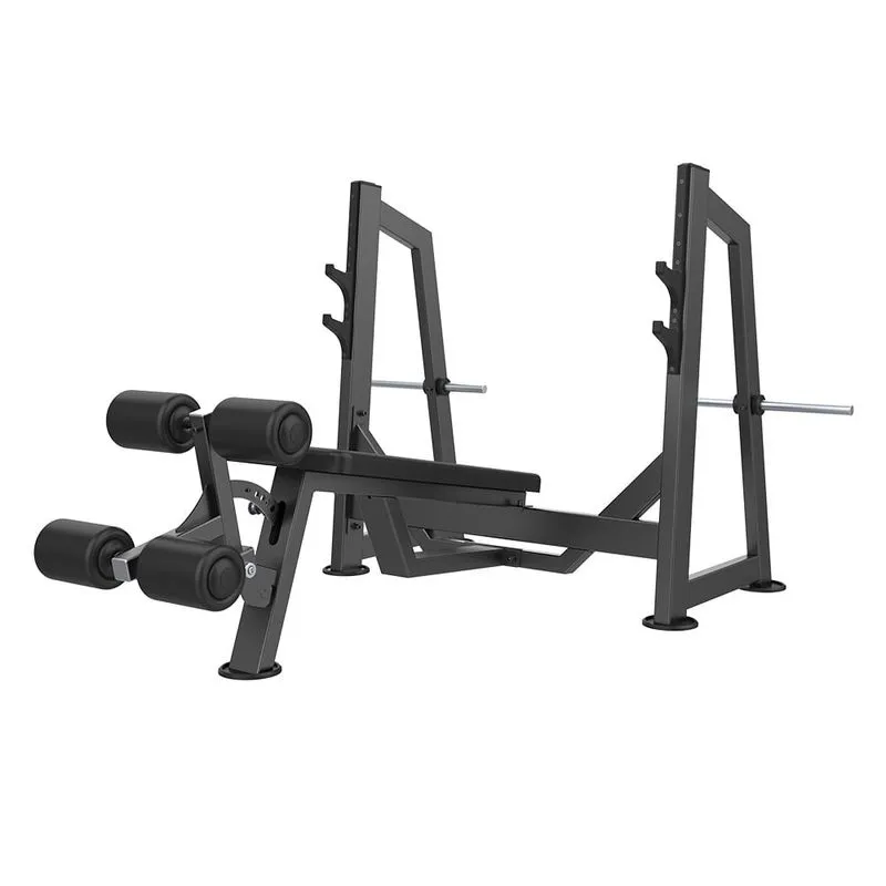 Olympic Decline Bench Classic Preto Wellness - EM208 EM208