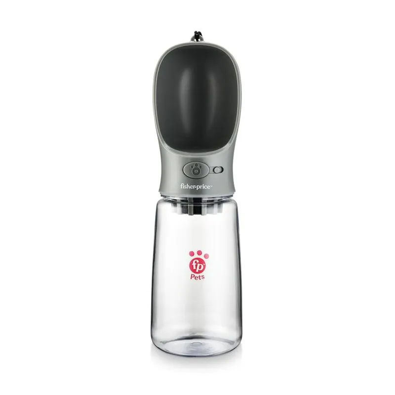 Garrafa Portátil Pet Water To Go 550ml Com Filtro De Carvão Ativado Cinza - Fisher Price - PP260 PP260
