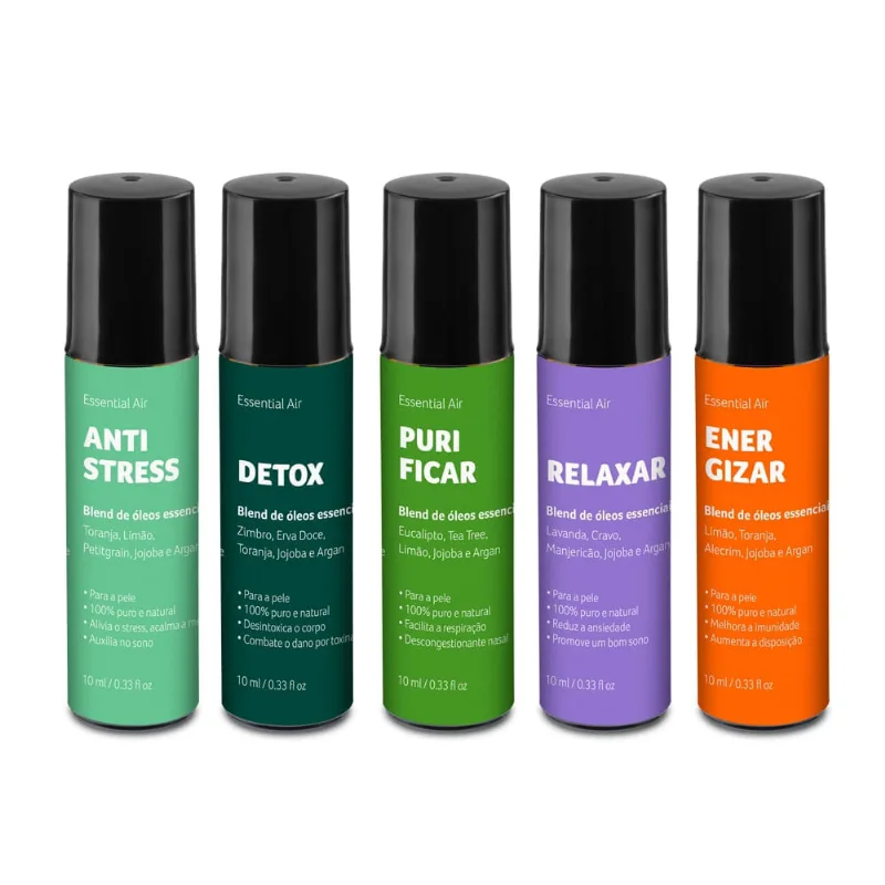 Kit de Óleos Essenciais Roll-on Multi Saúde - HC384 HC384