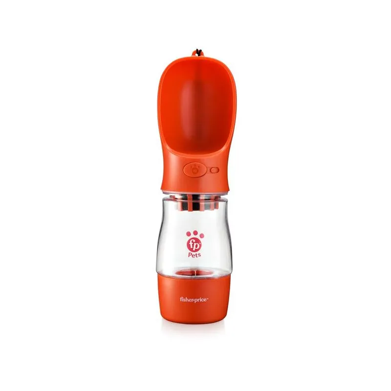 Garrafa Portátil Pet com Porta-Comida Water And Food To Go 258/200ml com Filtro de Carvão Ativado Vermelha - Fisher Price - PP259 PP259