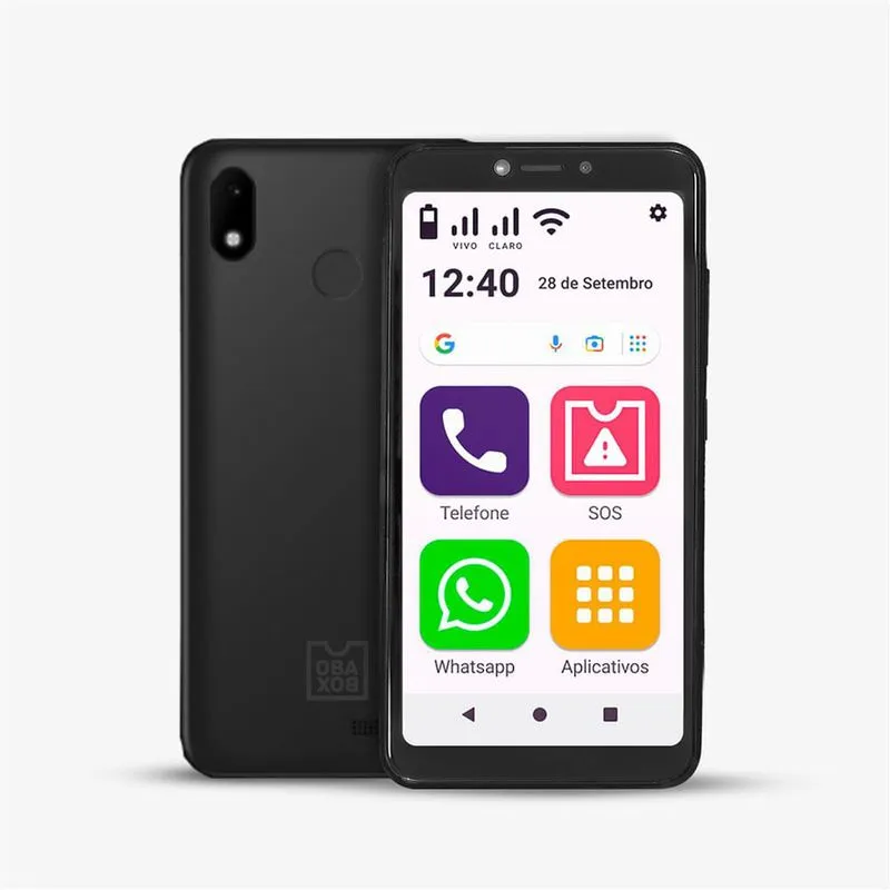 Smartphone Obasmart Conecta Preto Obabox - OB023 OB023