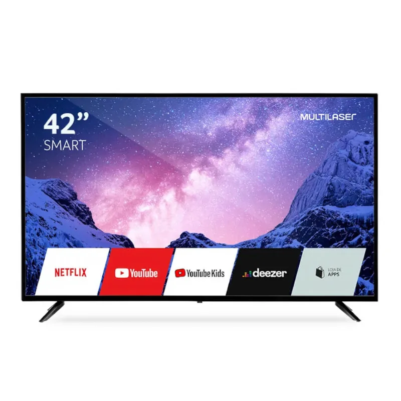 Smart TV Multilaser 42" LED Full HD TL041 com Conversor Digital