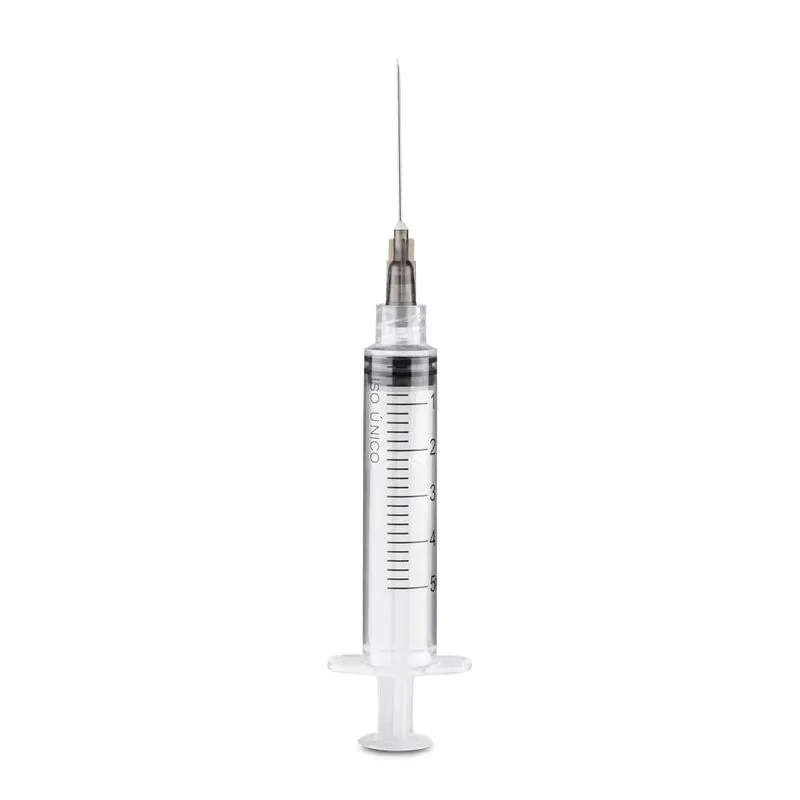 Seringa Luer Lock 5ml com Agulha CX com 100 Uni. Multi Saúde - HC447 HC447