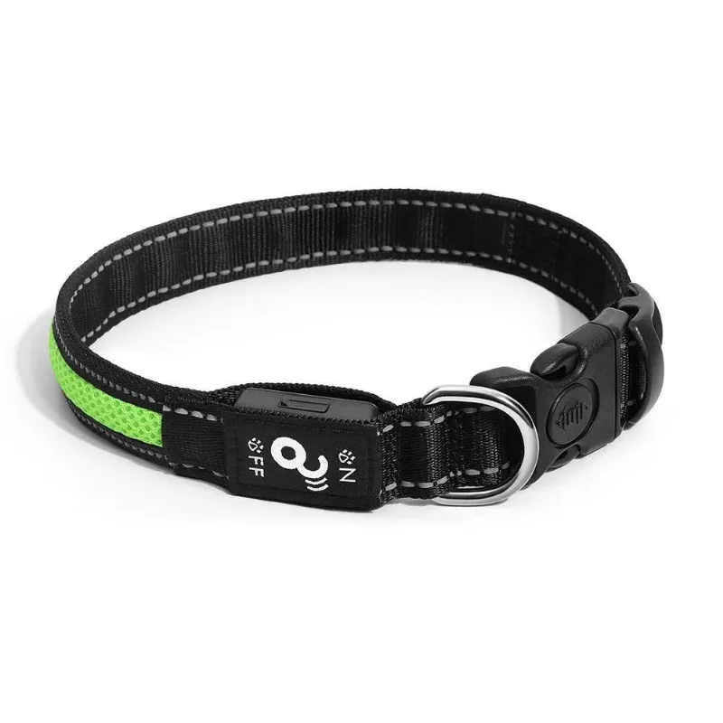 Coleira Led 3 Funções Verde Tam. G Mimo - Pp096 Verde G