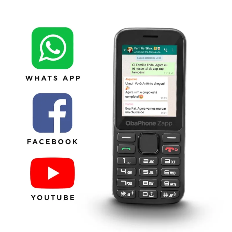 ObaPhone Zapp Barrinha com Whatsapp Obabox - OB025 OB025