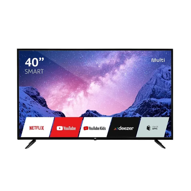 Smart Tv 40" Multilaser Full HD Wi-Fi Integrado HDMI + USB + RJ45 + AV - TL043
