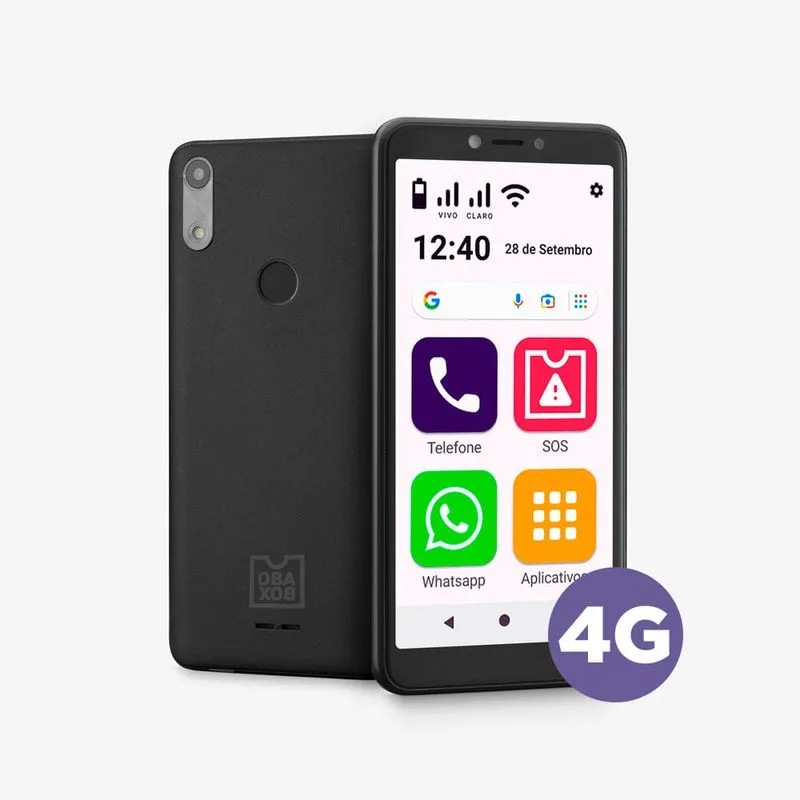Celular Obasmart Conecta 4G Preto Obabox - OB026 OB026