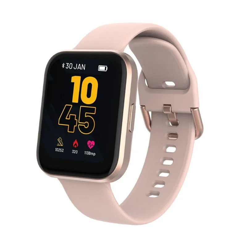 Smartwatch M1 Rose Ble 5.0 Hr á Prova D água Atrio Rose