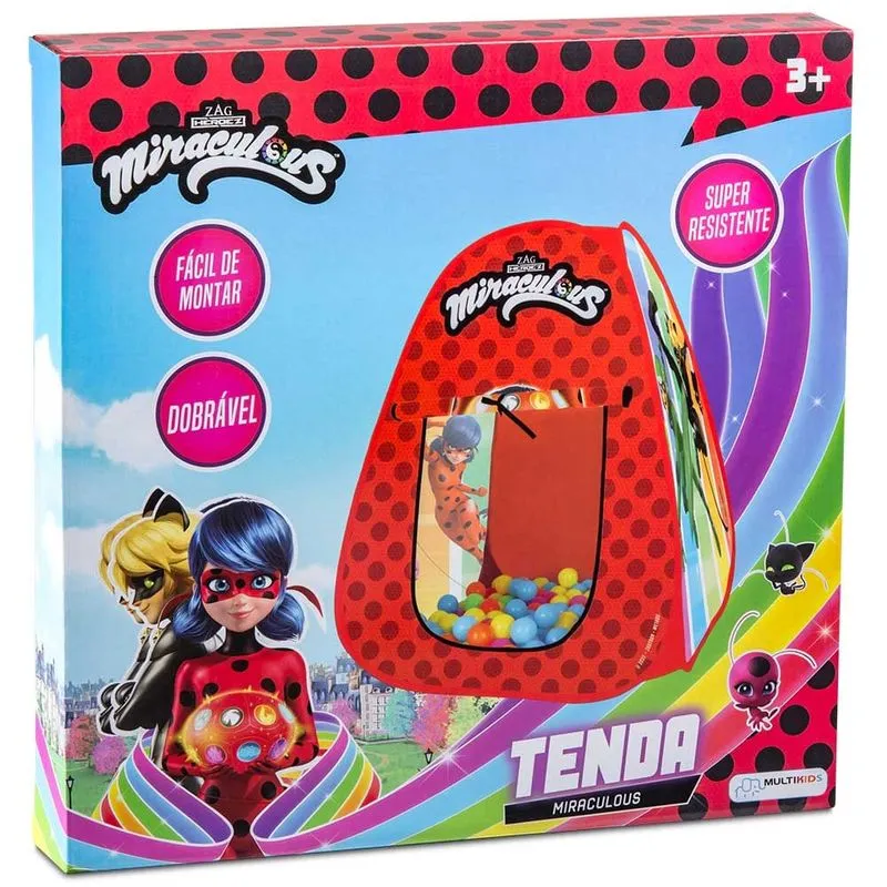Tenda Dobrável Miraculous Ladybug Multikids - BR1605 BR1605