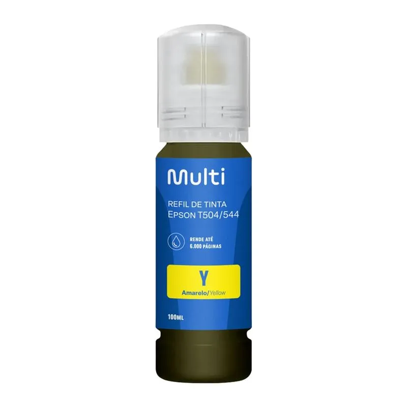Refil de Tinta para Impressora Epson T504/544 100ml Amarelo Multi - RF030 RF030