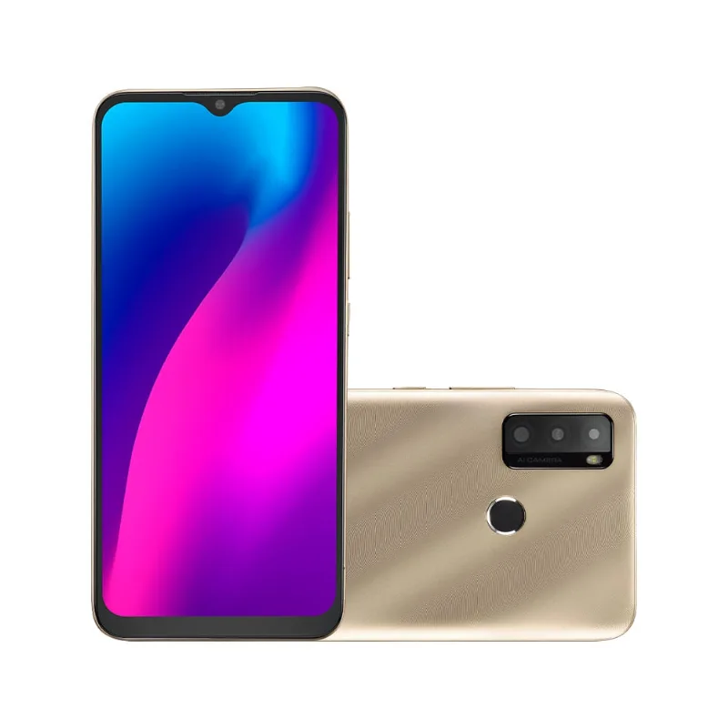 Smartphone Multilaser G Max 2 4G 64GB Tela HD+ 6.5 pol. Dual Chip 2GB RAM Câmera Tripla 8MP + 5MP Android 11 (Go edition) Quad Core - Dourado - P9169