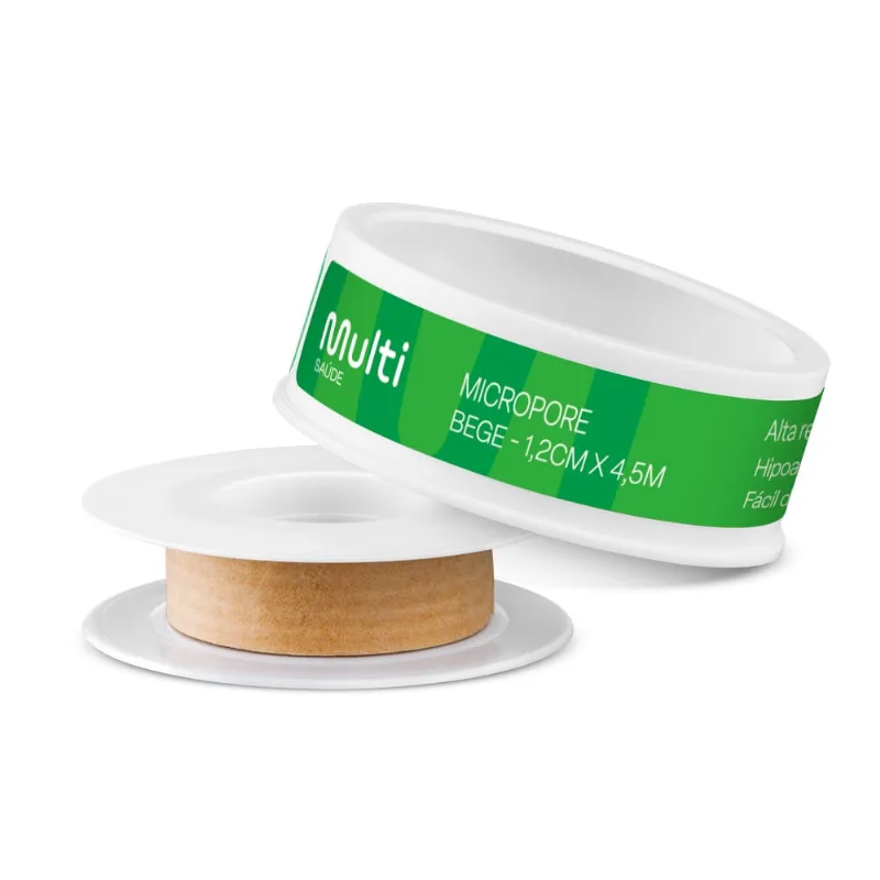 Micropore 1,2 x 4,5 cm Bege Multi Saúde - HC317 HC317